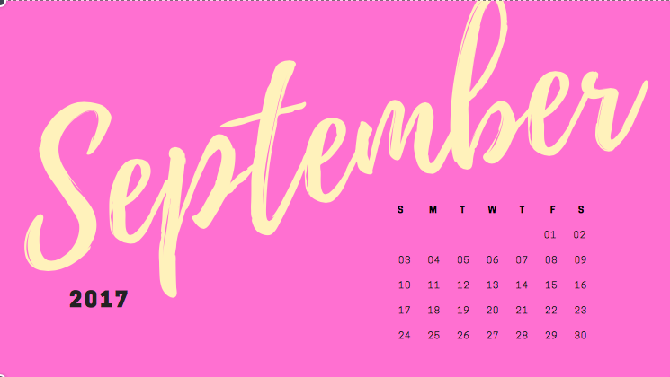 SEPTEMBER DESKTOP SCREENSAVER + FREE DOWNLOAD | Hey Tonya